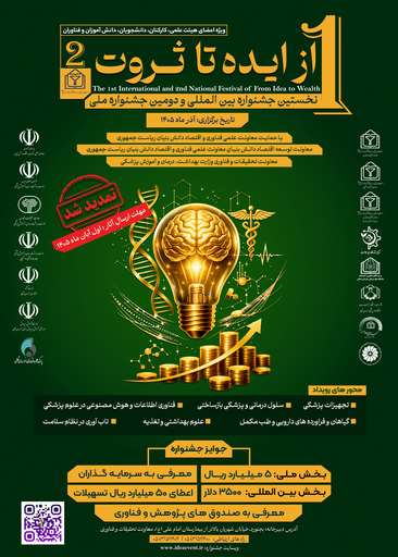 نخستین جشنواره بین المللی و دومین جشنواره ملی از ایده تا ثروت